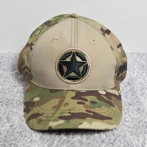 Jeep Willys Iconic Star Logo Snapback Cap Hat Khaki Camo Officially Licensed NEW